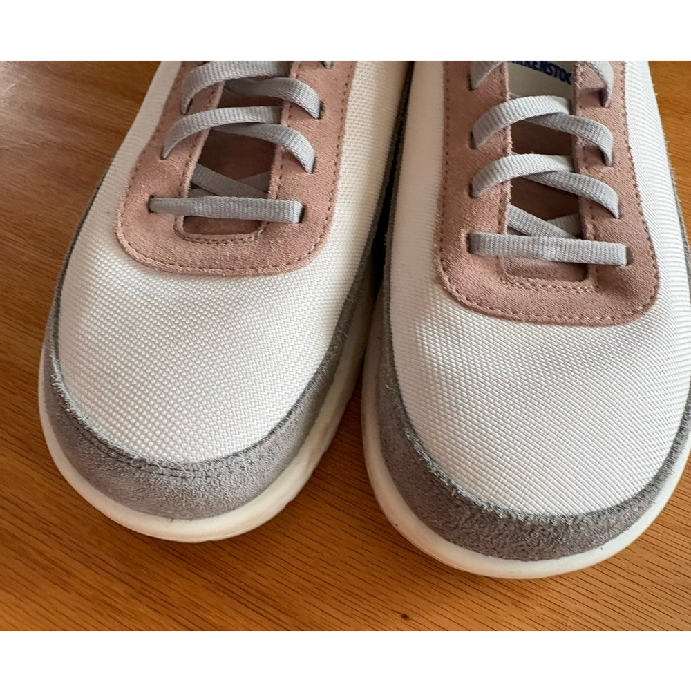 Birkenstock Honnef City in Light Rose EU 40 SZ 9 White Gray Comfort Tennis Shoes - Picture 5 of 13